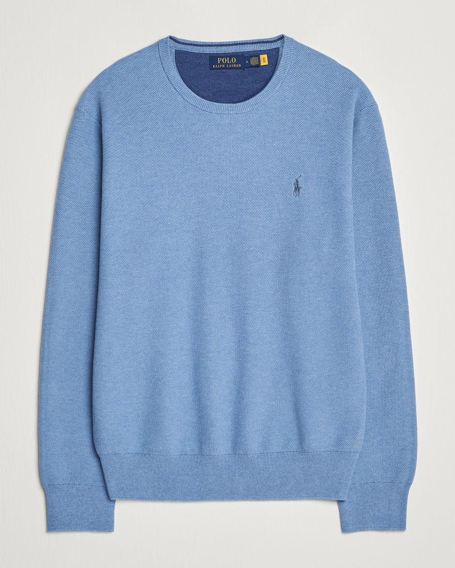 Homme | Pulls Et Tricots | Polo Ralph Lauren | Textured Crew Neck Sweater Lake Heather