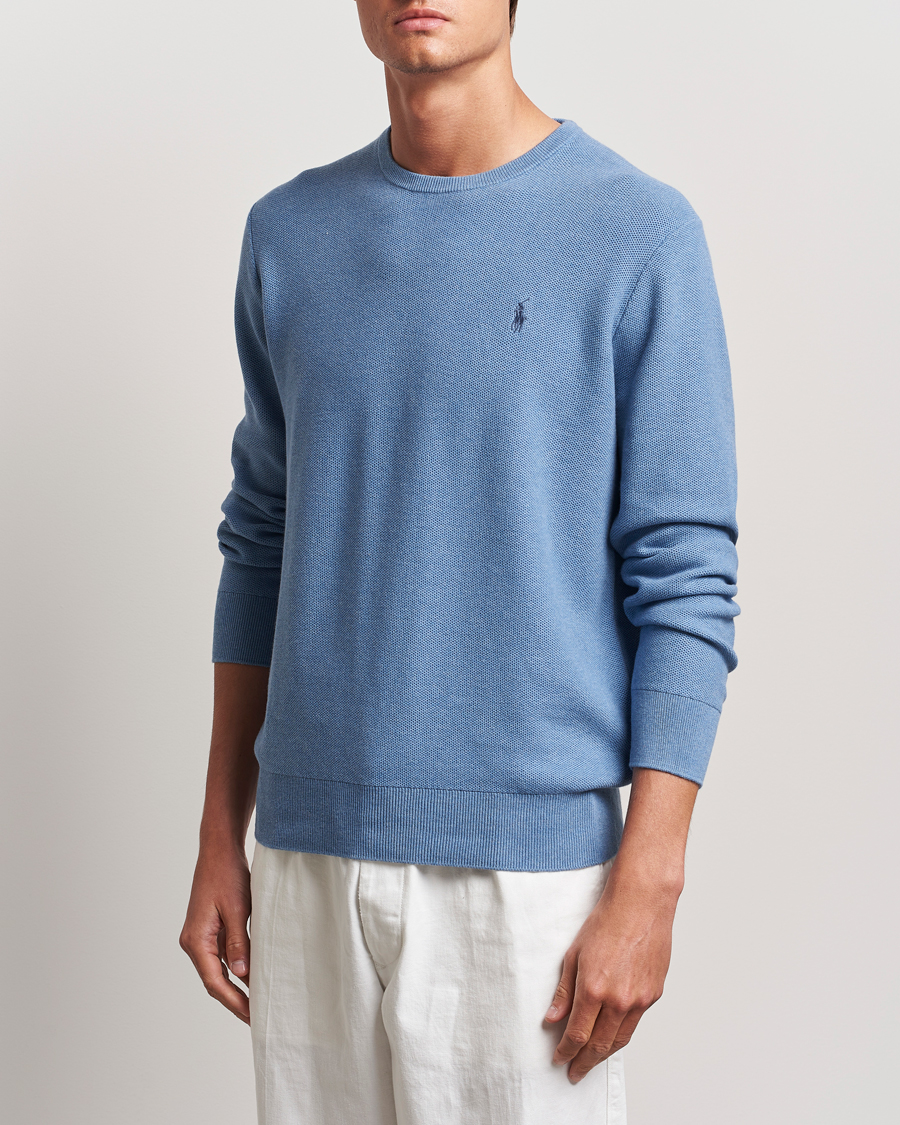 Homme | Pulls Et Tricots | Polo Ralph Lauren | Textured Crew Neck Sweater Lake Heather