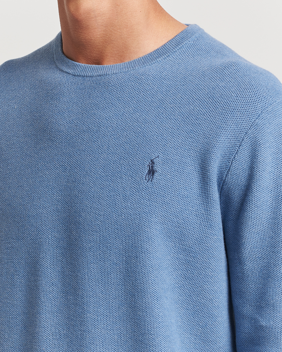 Homme | Pulls Et Tricots | Polo Ralph Lauren | Textured Crew Neck Sweater Lake Heather