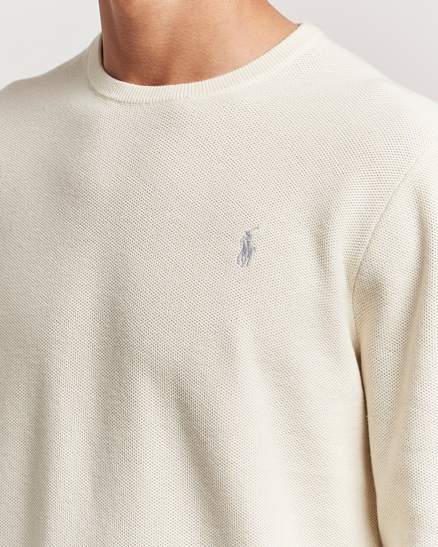 Homme | Pulls Et Tricots | Polo Ralph Lauren | Textured Crew Neck Sweater Herbal Milk