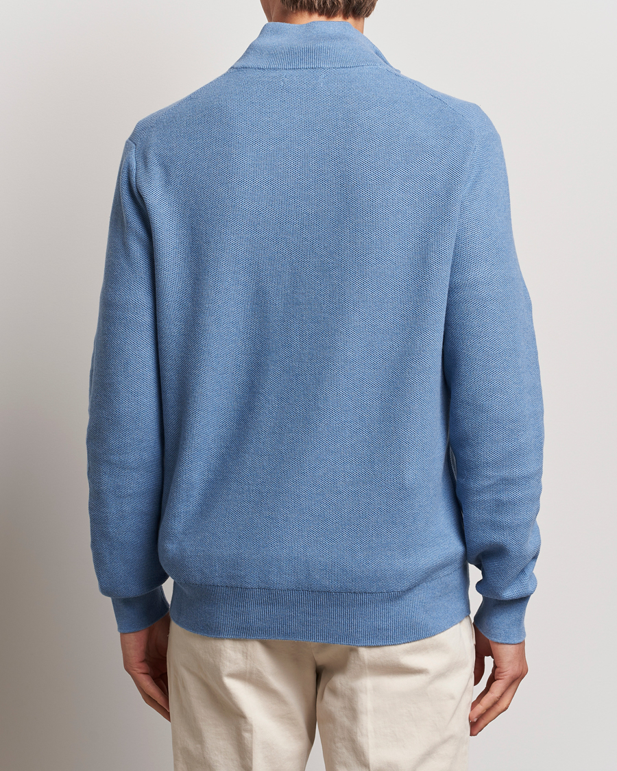 Homme | Pulls Et Tricots | Polo Ralph Lauren | Textured Half Zip Lake Heather