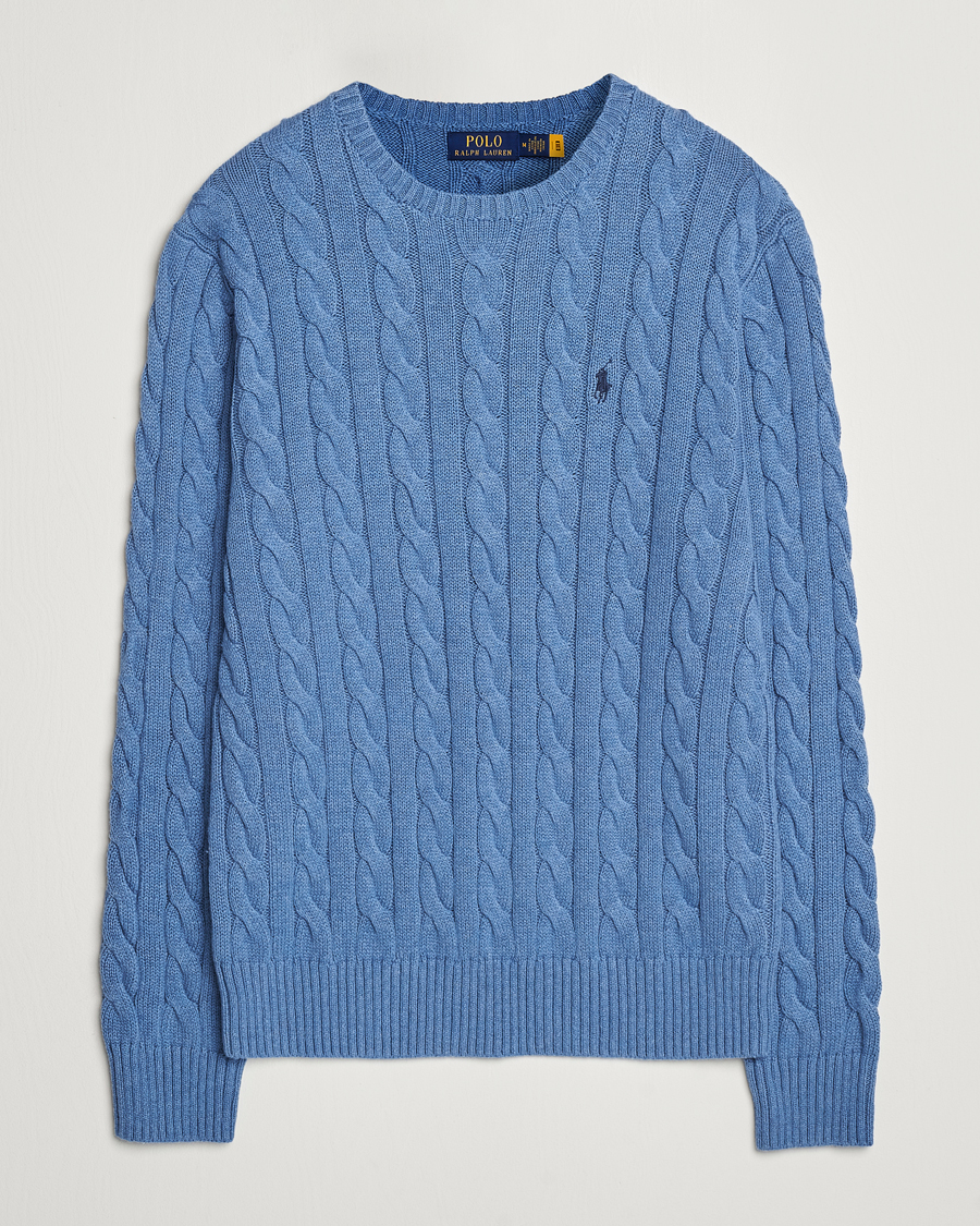 Homme | Pulls Et Tricots | Polo Ralph Lauren | Cotton Cable Pullover Lake Heather