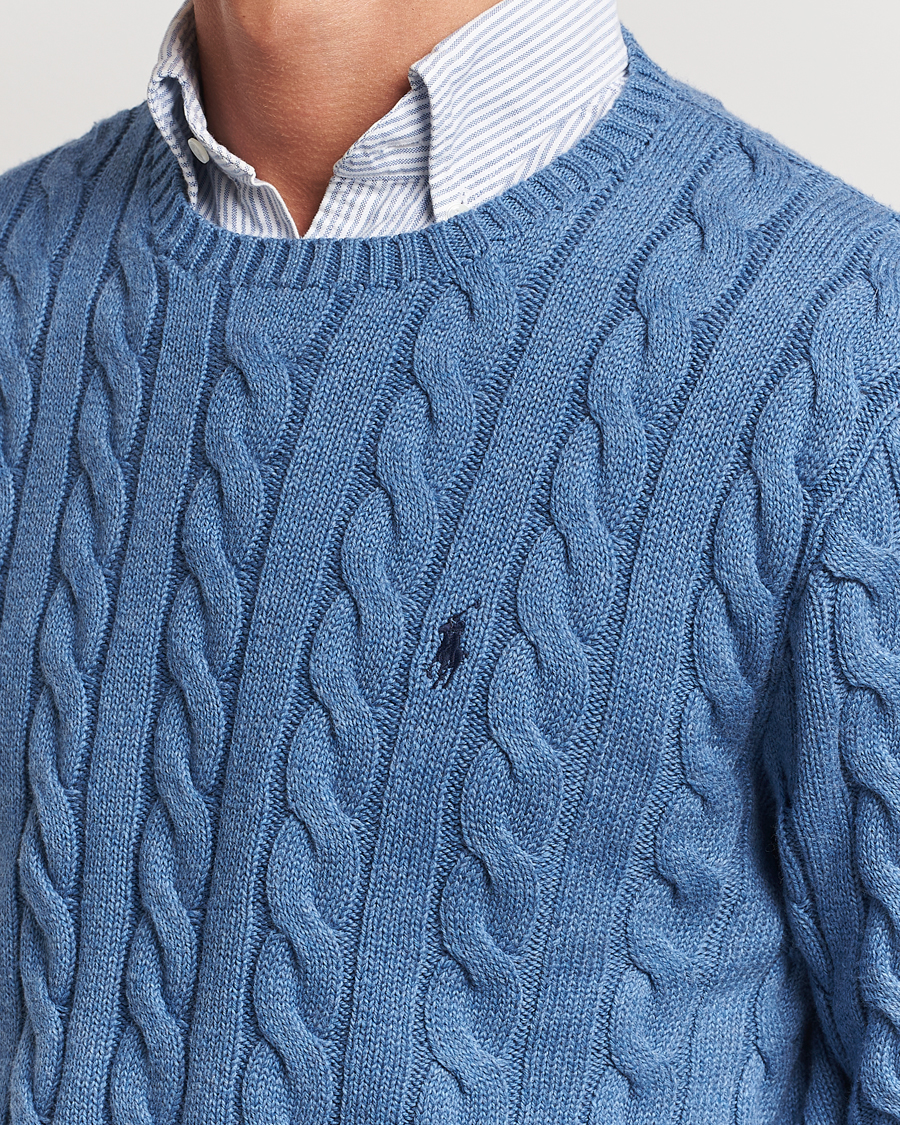 Homme | Pulls Et Tricots | Polo Ralph Lauren | Cotton Cable Pullover Lake Heather
