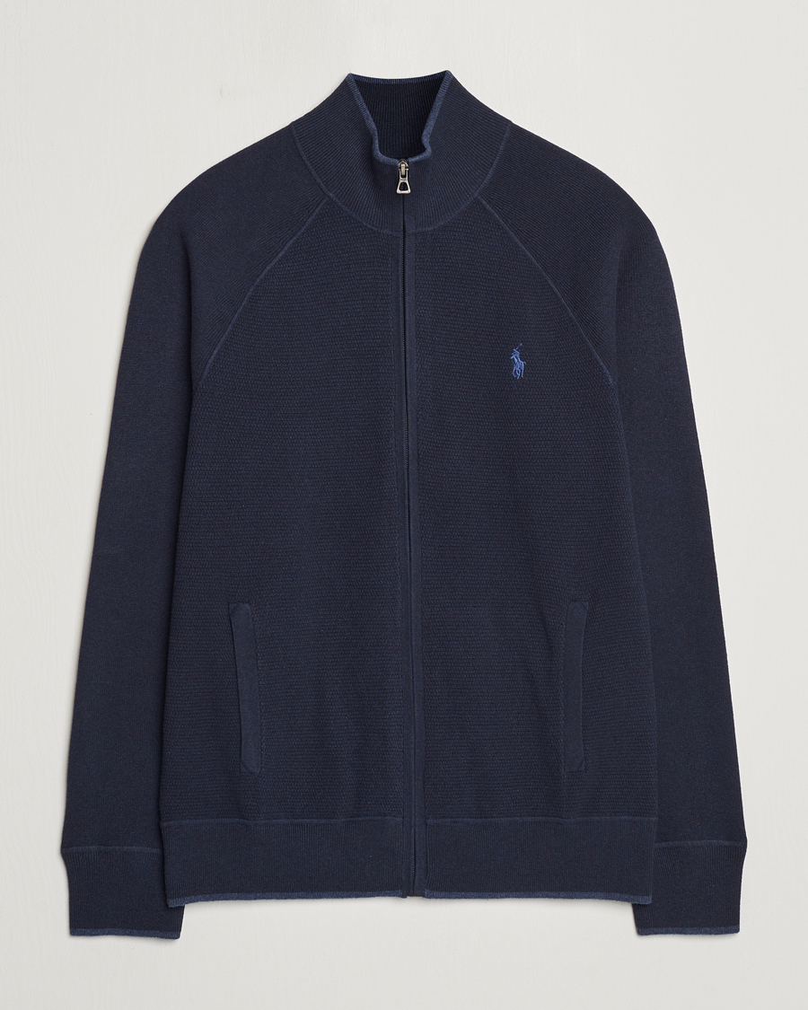Homme | Pulls Et Tricots | Polo Ralph Lauren | Textured Full Zip Navy Heather
