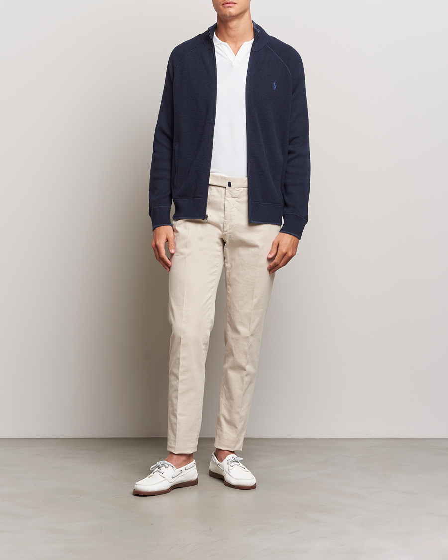 Homme | Pulls Et Tricots | Polo Ralph Lauren | Textured Full Zip Navy Heather