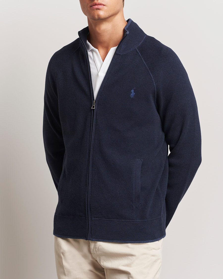 Homme | Pulls Et Tricots | Polo Ralph Lauren | Textured Full Zip Navy Heather