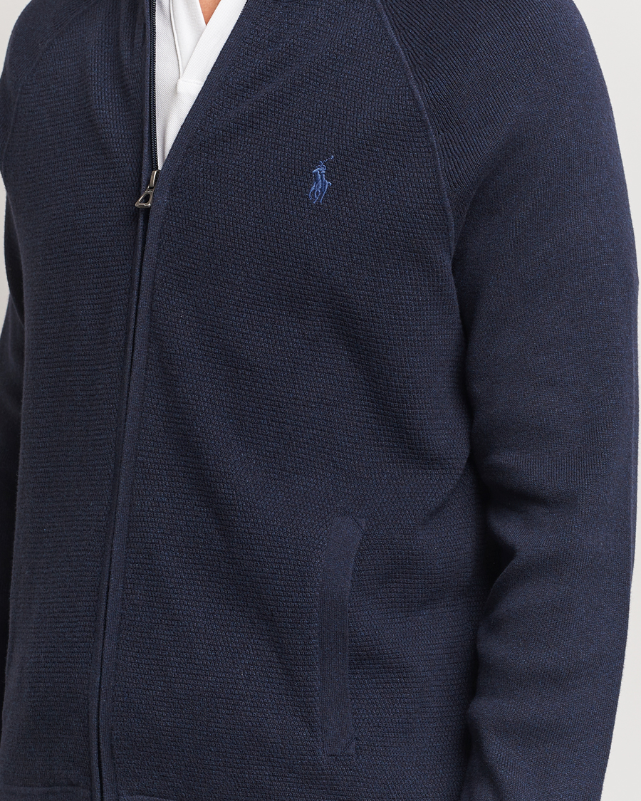 Homme | Pulls Et Tricots | Polo Ralph Lauren | Textured Full Zip Navy Heather