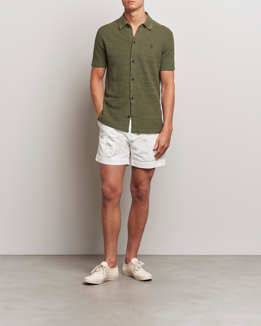 Homme | Chemises | Polo Ralph Lauren | Textured Knitted Short Sleeve Shirt Thermal Green