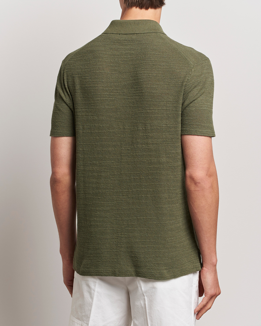 Homme | Chemises | Polo Ralph Lauren | Textured Knitted Short Sleeve Shirt Thermal Green