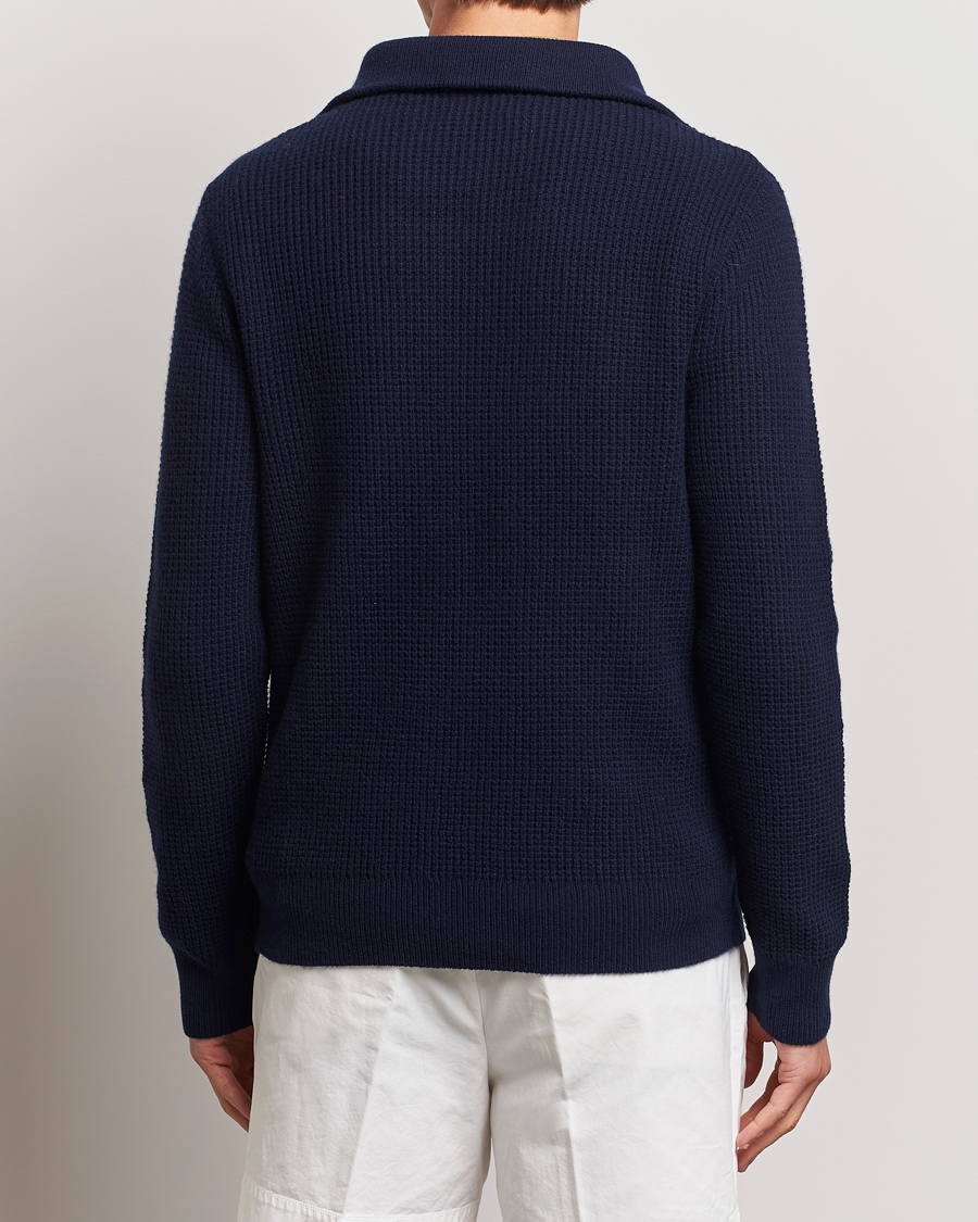 Homme | Pulls Et Tricots | Polo Ralph Lauren | Cotton/Wool Knitted Half Zip Hunter Navy