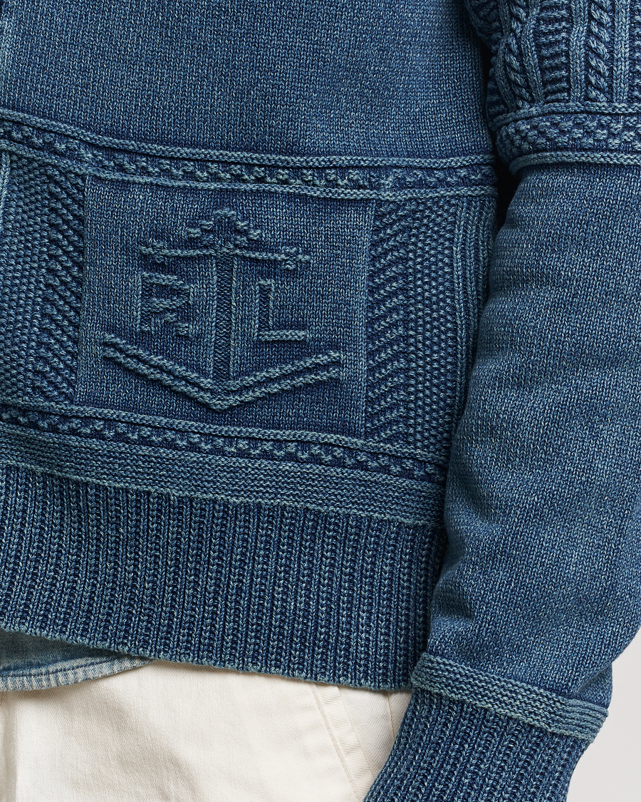 Homme | Pulls Et Tricots | Polo Ralph Lauren | Knitted Shawl Collar Cardigan Dark Indigo