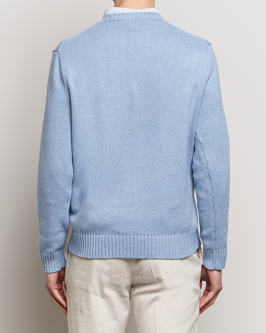 Homme | Pulls Et Tricots | Polo Ralph Lauren | Knitted Hemingway Bear Sweater Driftwood Blue