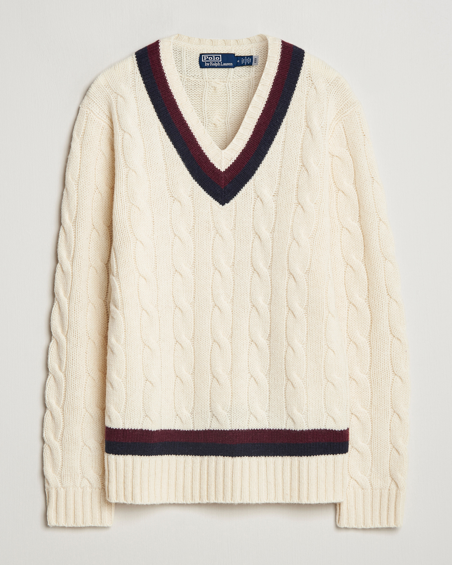Homme | Pulls Et Tricots | Polo Ralph Lauren | Wool Cricket Sweater Cream