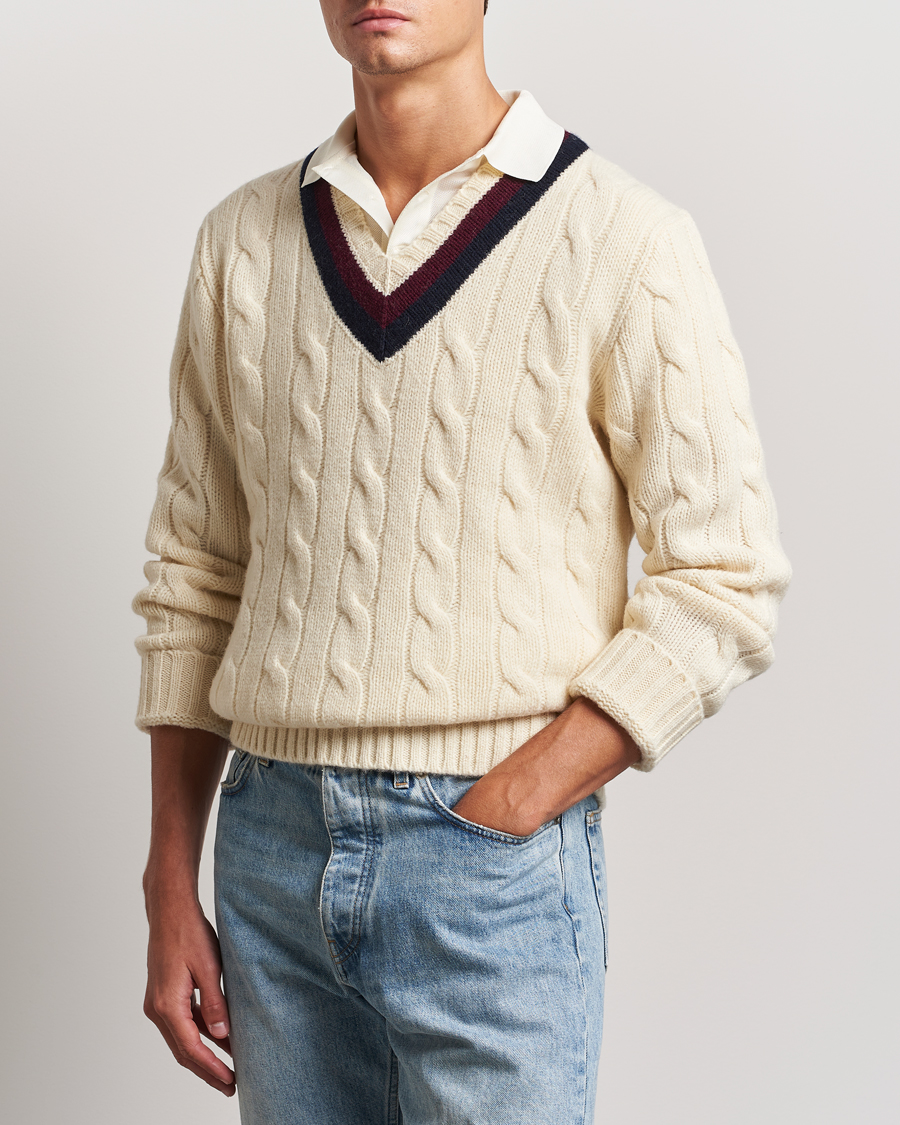 Homme | Pulls Et Tricots | Polo Ralph Lauren | Wool Cricket Sweater Cream