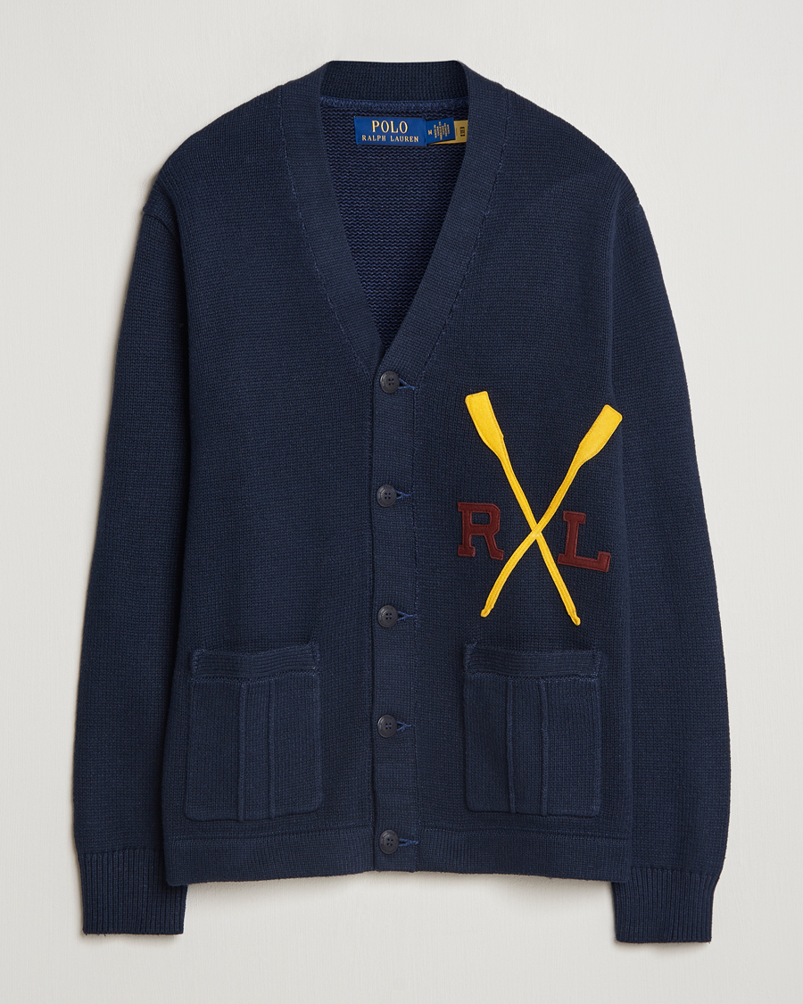 Homme | Pulls Et Tricots | Polo Ralph Lauren | RL Rowing Knitted Cardigan Aviator Navy
