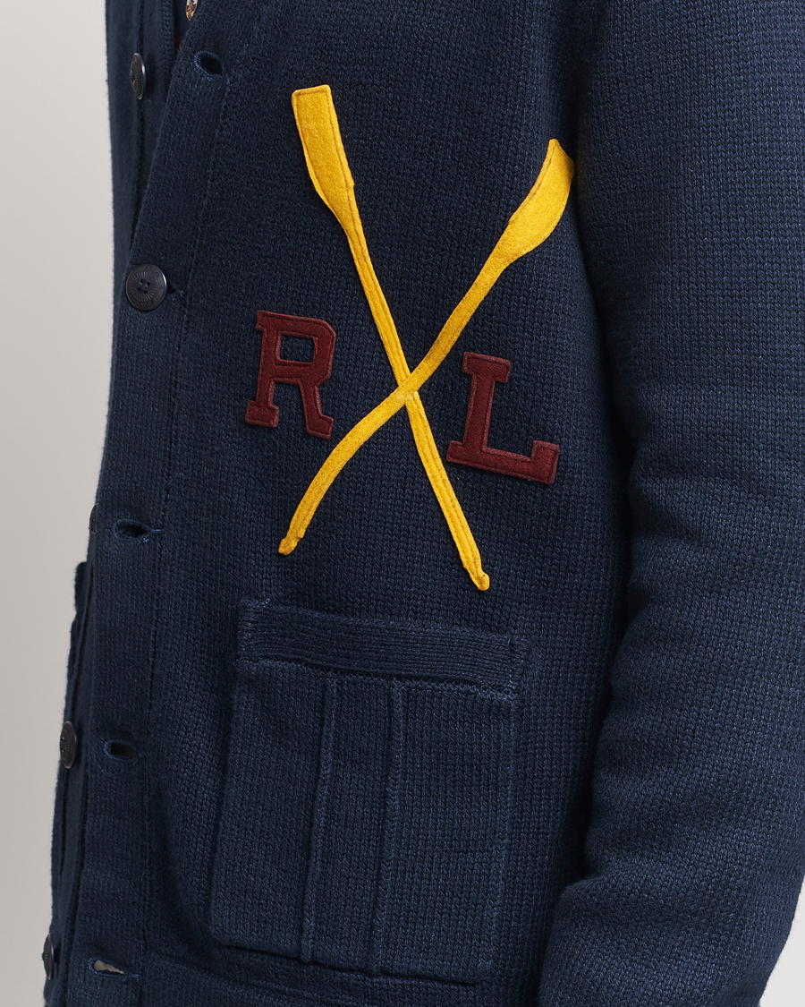Homme | Pulls Et Tricots | Polo Ralph Lauren | RL Rowing Knitted Cardigan Aviator Navy