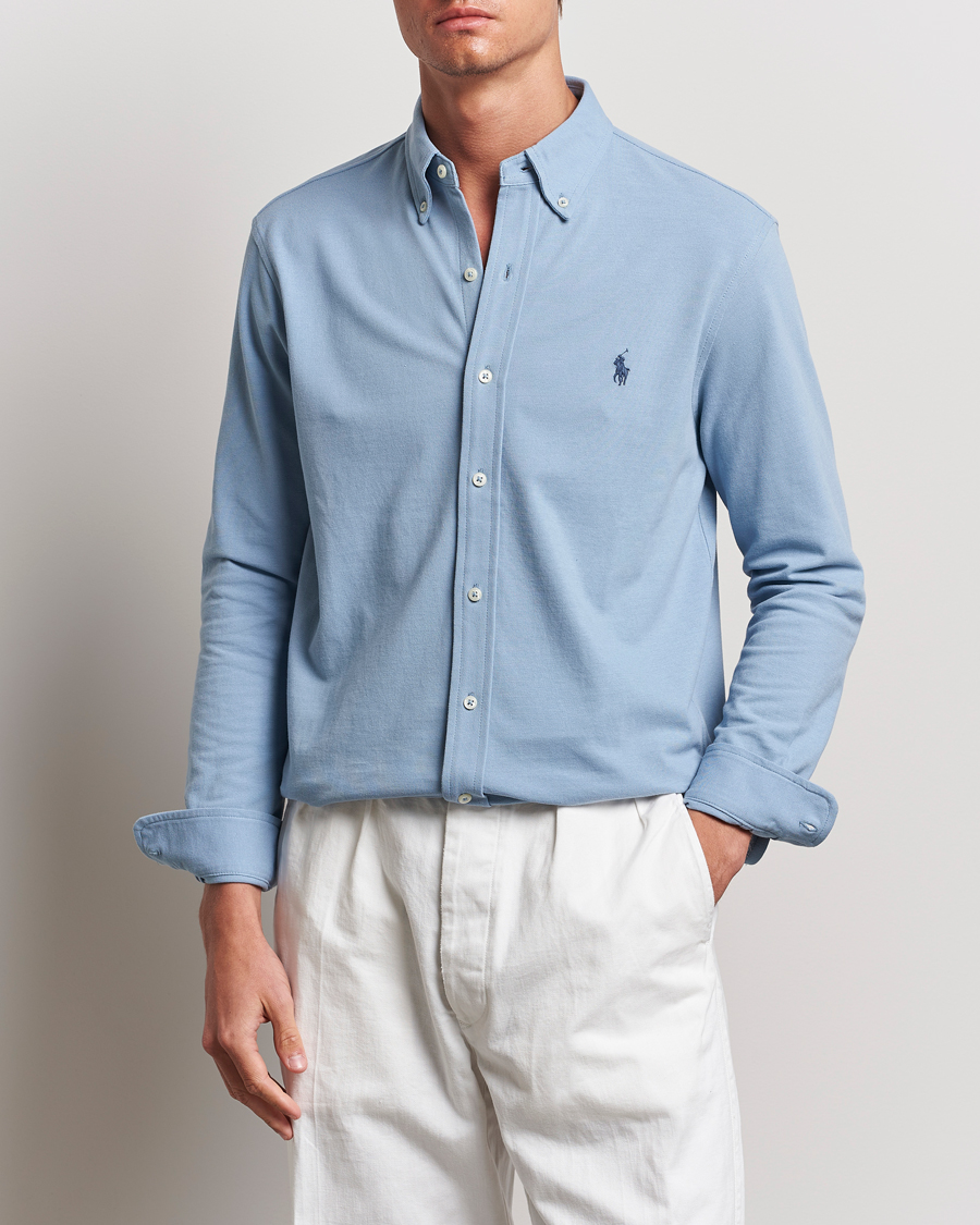 Homme | Nouveautés | Polo Ralph Lauren | Featherweight Mesh Shirt Vessel Blue