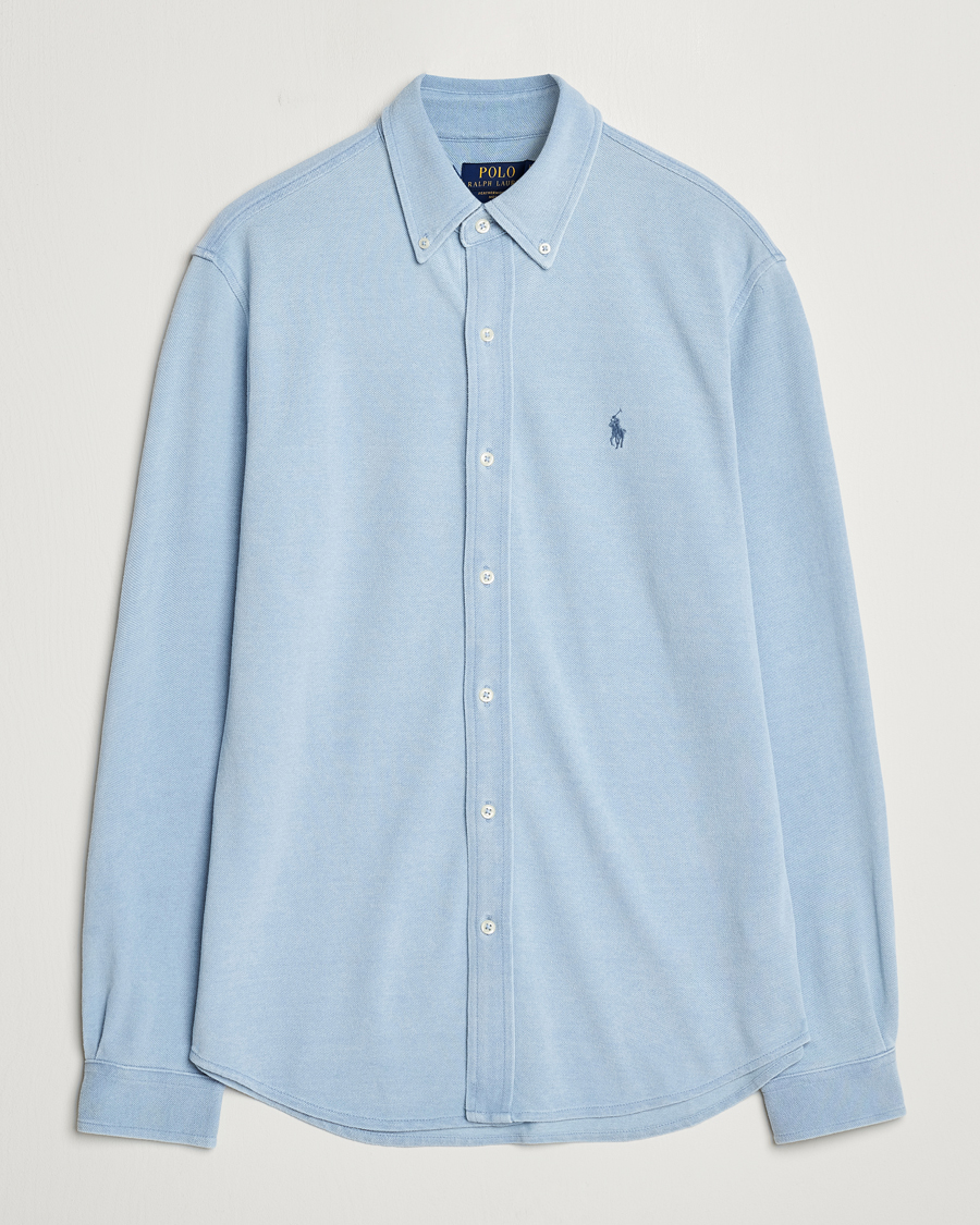 Homme | Chemises | Polo Ralph Lauren | Featherweight Mesh Shirt Light Indigo