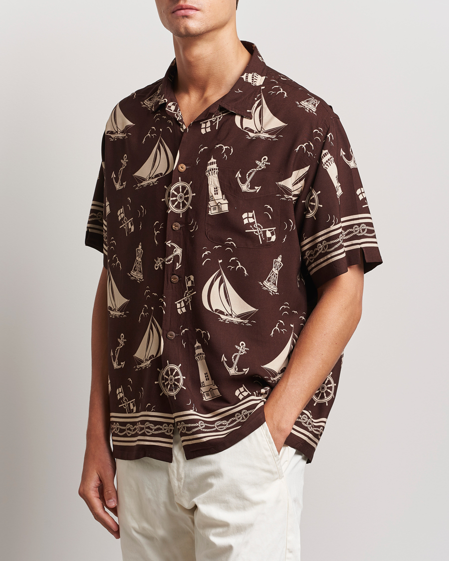 Homme | Chemises | Polo Ralph Lauren | Printed Rayon Short Sleeve Shirt Captins Convo