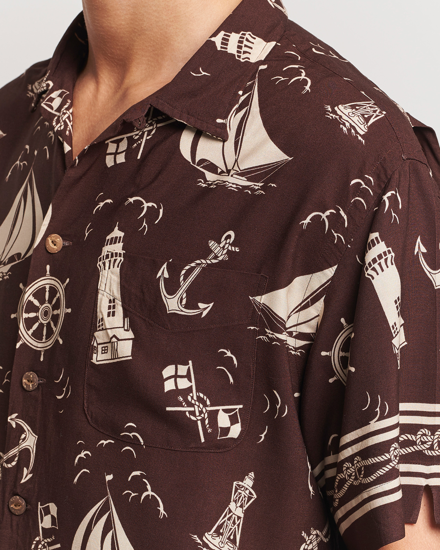 Homme | Chemises | Polo Ralph Lauren | Printed Rayon Short Sleeve Shirt Captins Convo