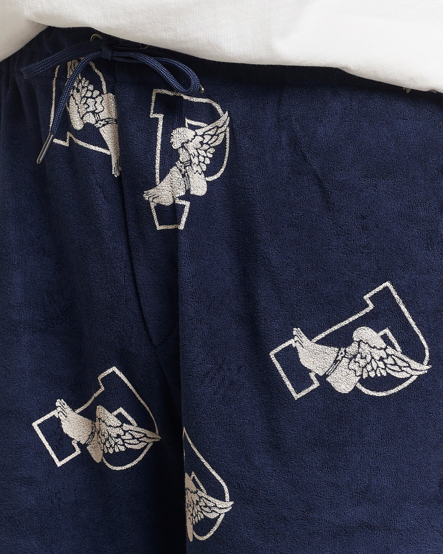 Homme | Shorts | Polo Ralph Lauren | Cotton Terry P Wing Drawstring Shorts Cruise Navy