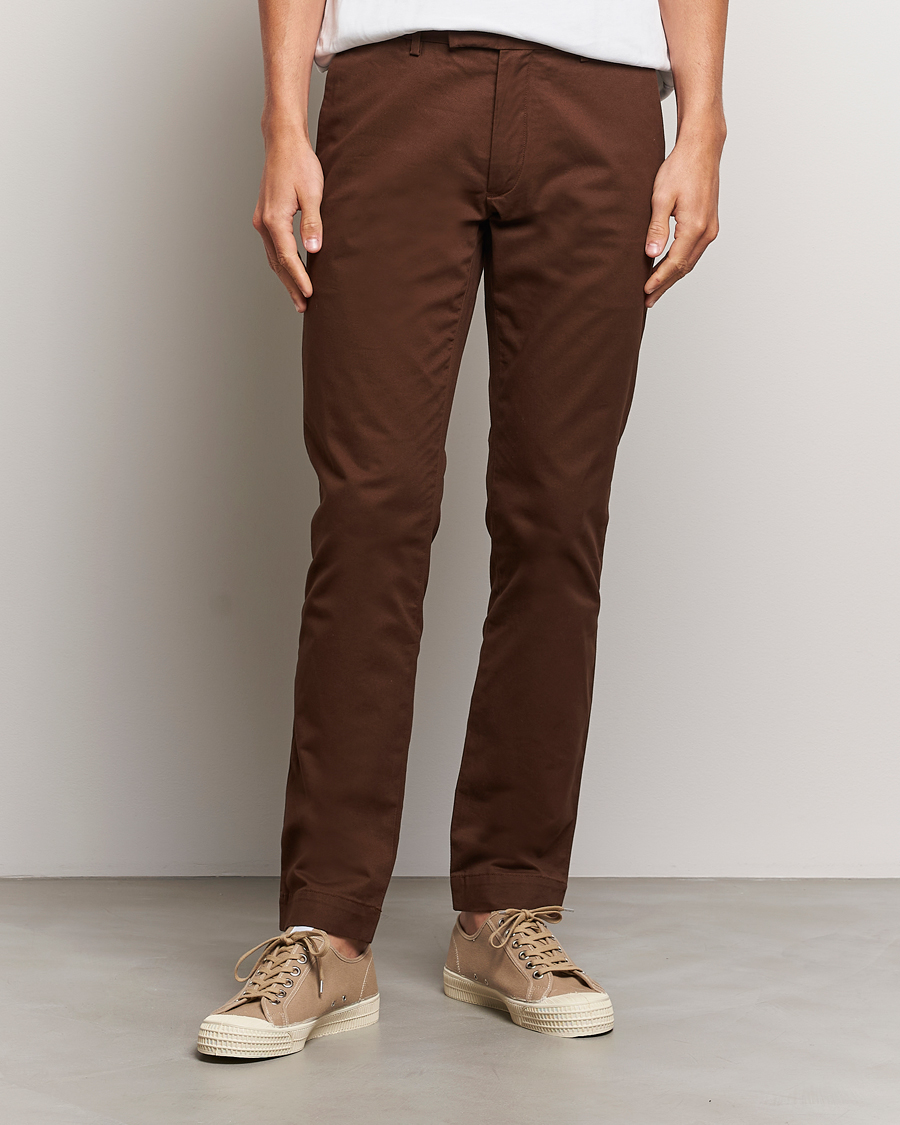 Homme | Pantalons | Polo Ralph Lauren | Slim Fit Stretch Chinos Branch Brown