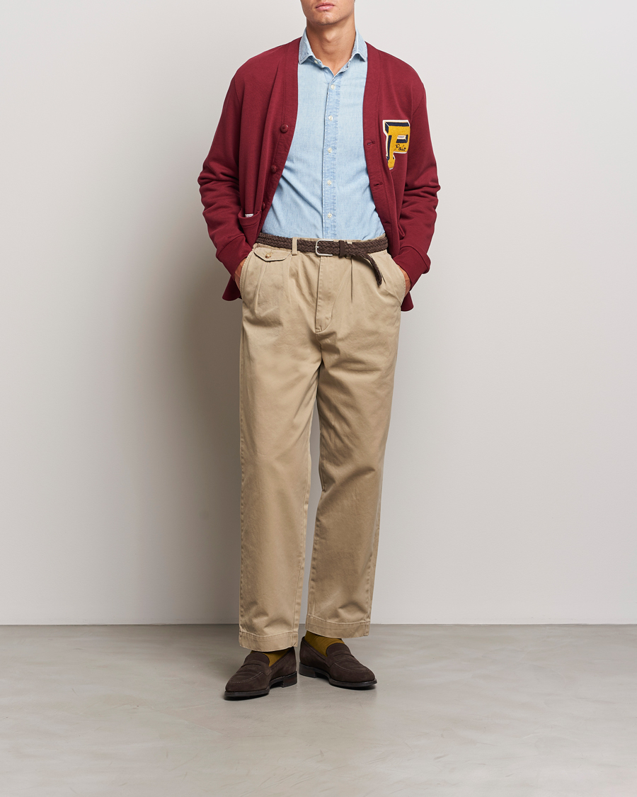 Homme | Pantalons | Polo Ralph Lauren | Rustic Twill Pleated Worker Trousers RL Khaki