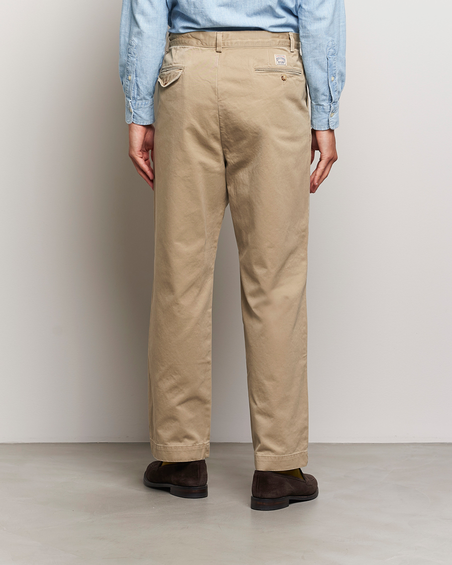 Homme | Pantalons | Polo Ralph Lauren | Rustic Twill Pleated Worker Trousers RL Khaki