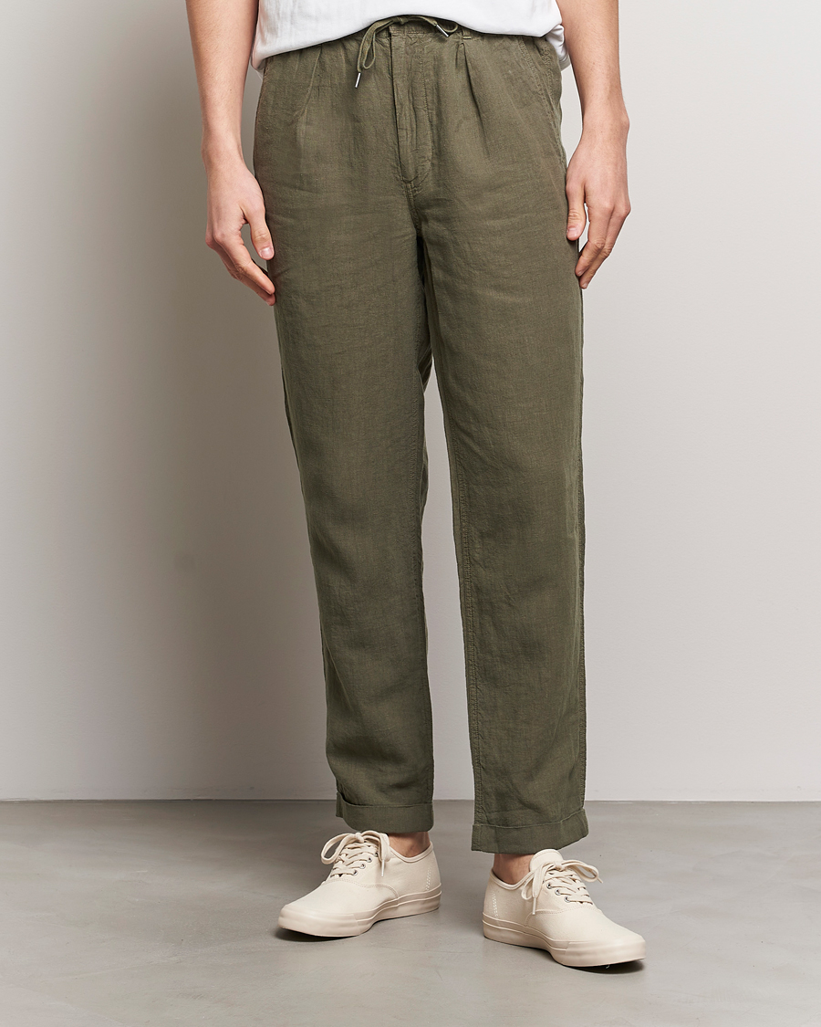 Homme | Pantalons | Polo Ralph Lauren | Prepster Linen Trousers Thermal Green