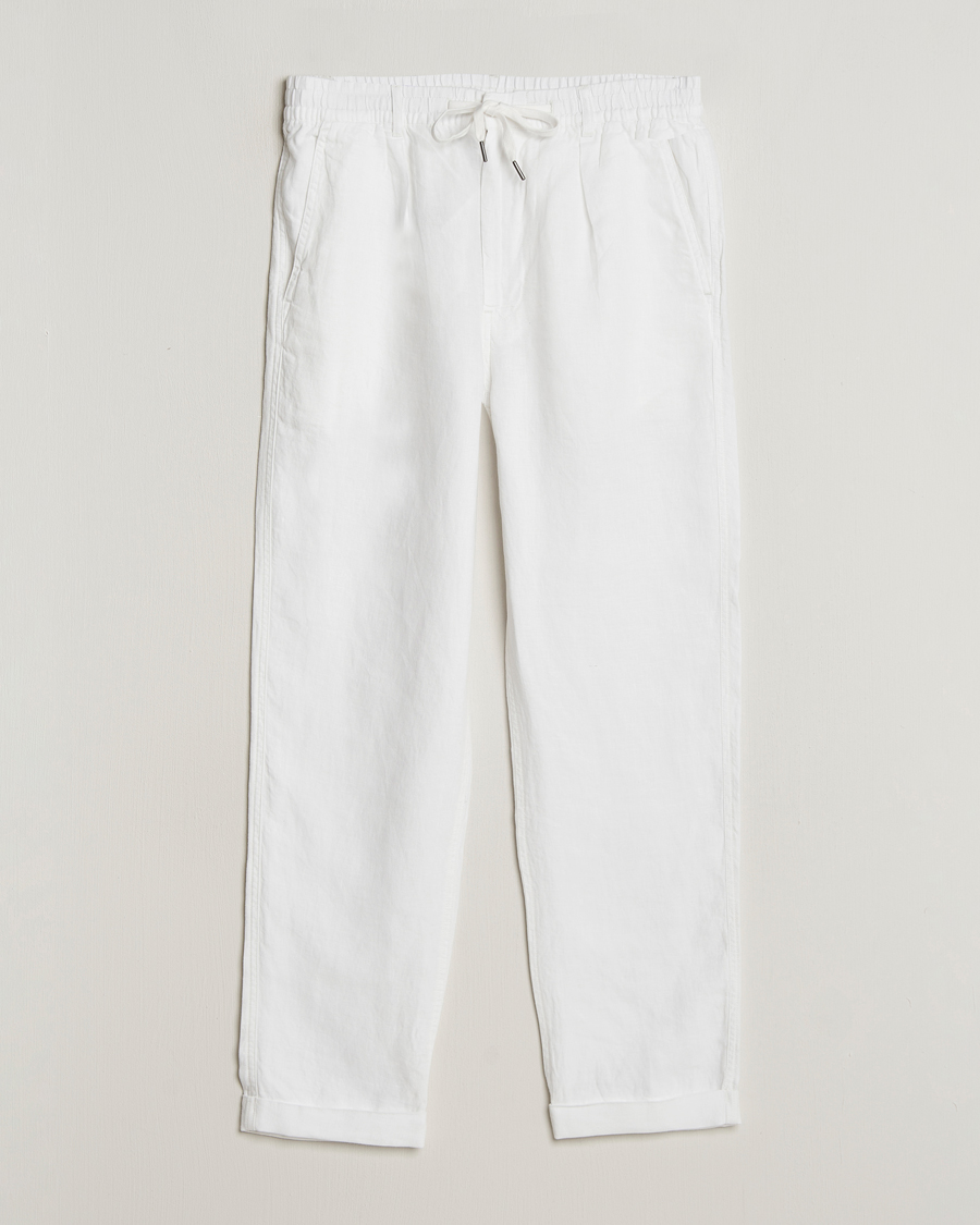 Homme | Pantalons | Polo Ralph Lauren | Prepster Linen Trousers Ceramic White