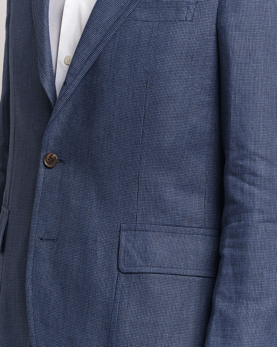 Homme | Blazers | Polo Ralph Lauren | Wool Dogtooth Sportcoat Navy/Blue