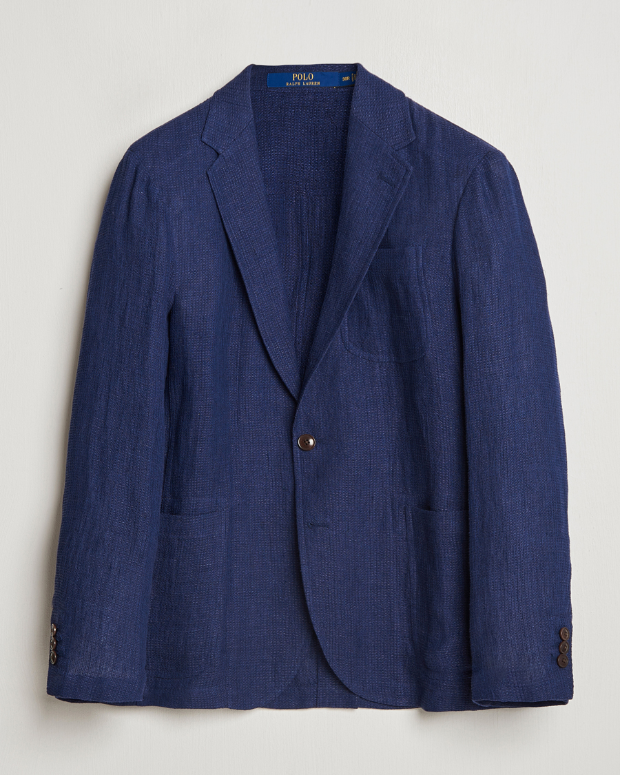 Homme | Blazers | Polo Ralph Lauren | Waffle Textured Sportcoat Navy