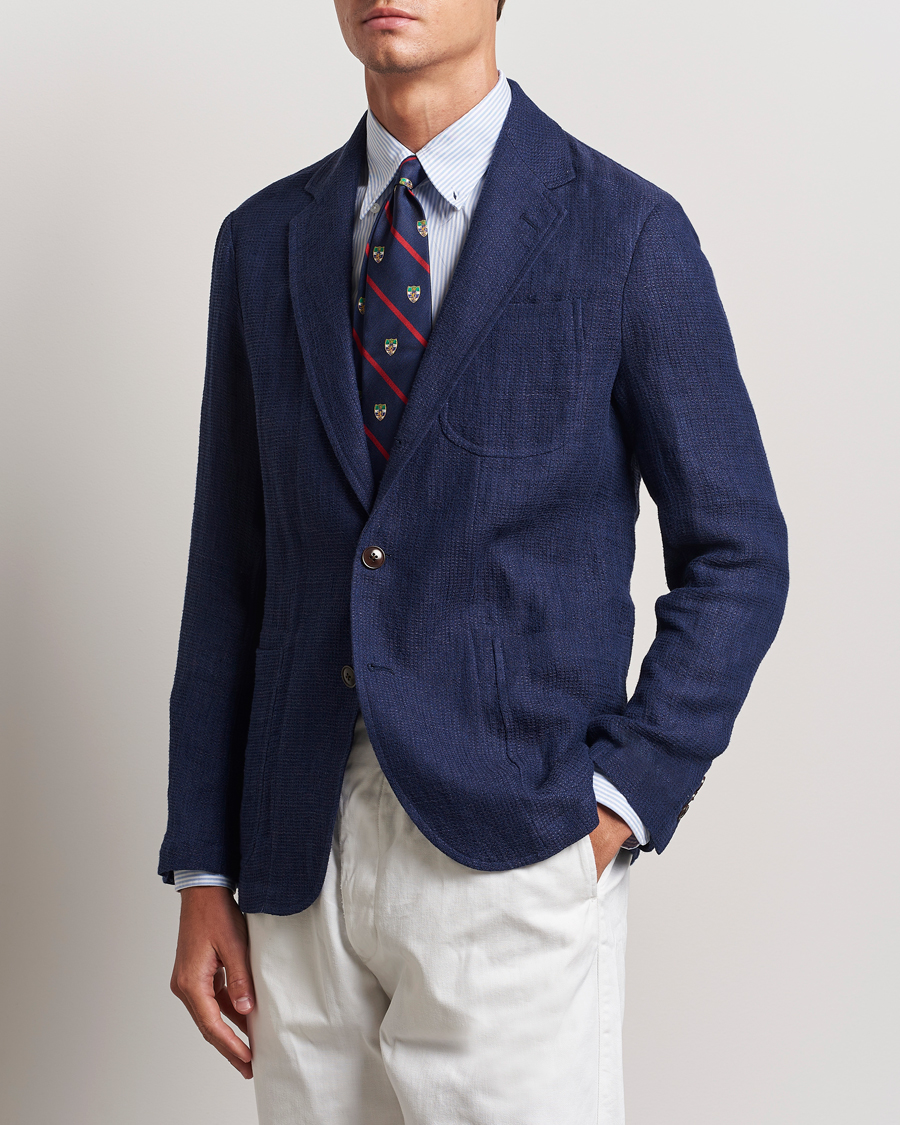 Homme | Blazers | Polo Ralph Lauren | Waffle Textured Sportcoat Navy
