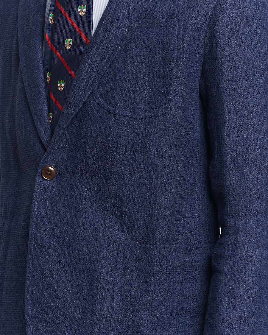 Homme | Blazers | Polo Ralph Lauren | Waffle Textured Sportcoat Navy