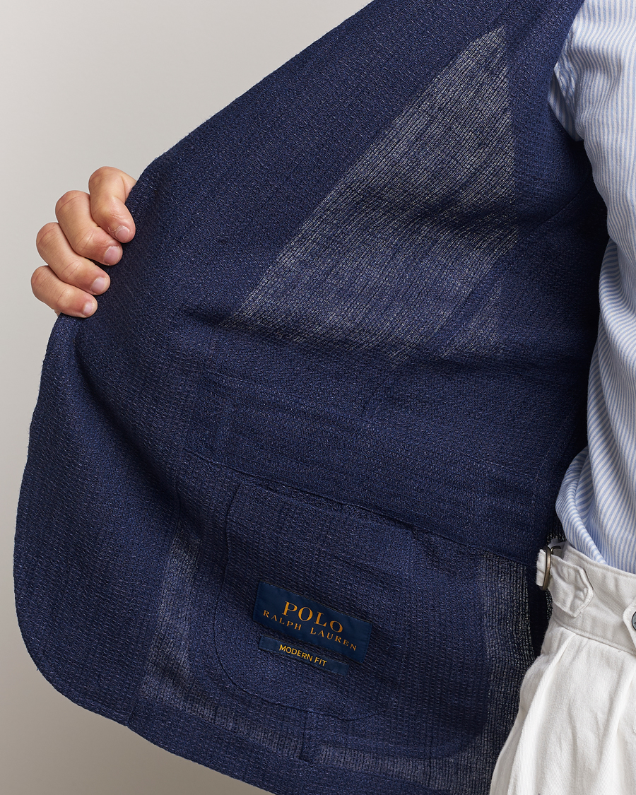 Homme | Blazers | Polo Ralph Lauren | Waffle Textured Sportcoat Navy