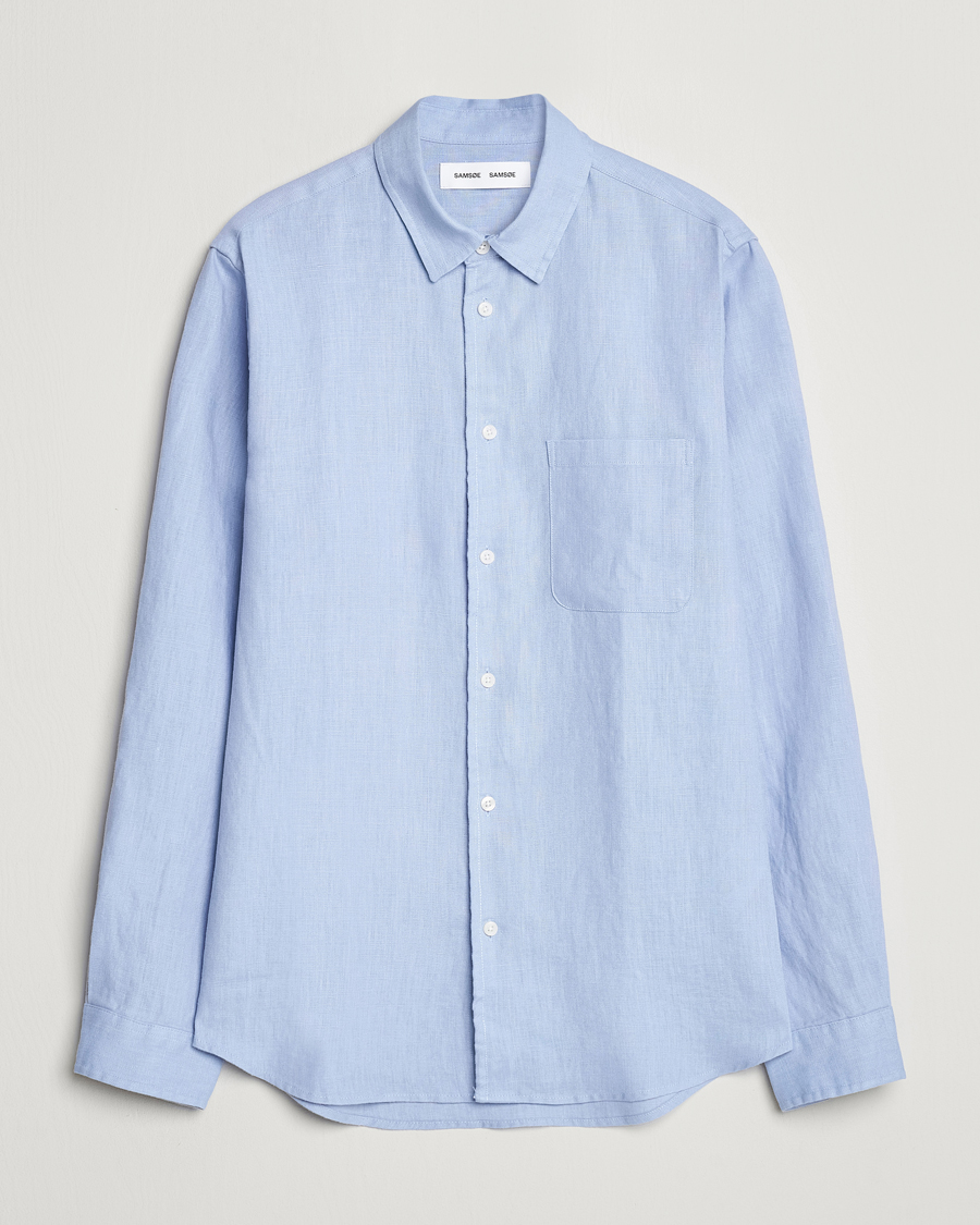 Homme | Chemises | Samsøe Samsøe | Liam Linen Shirt Brunnera Blue