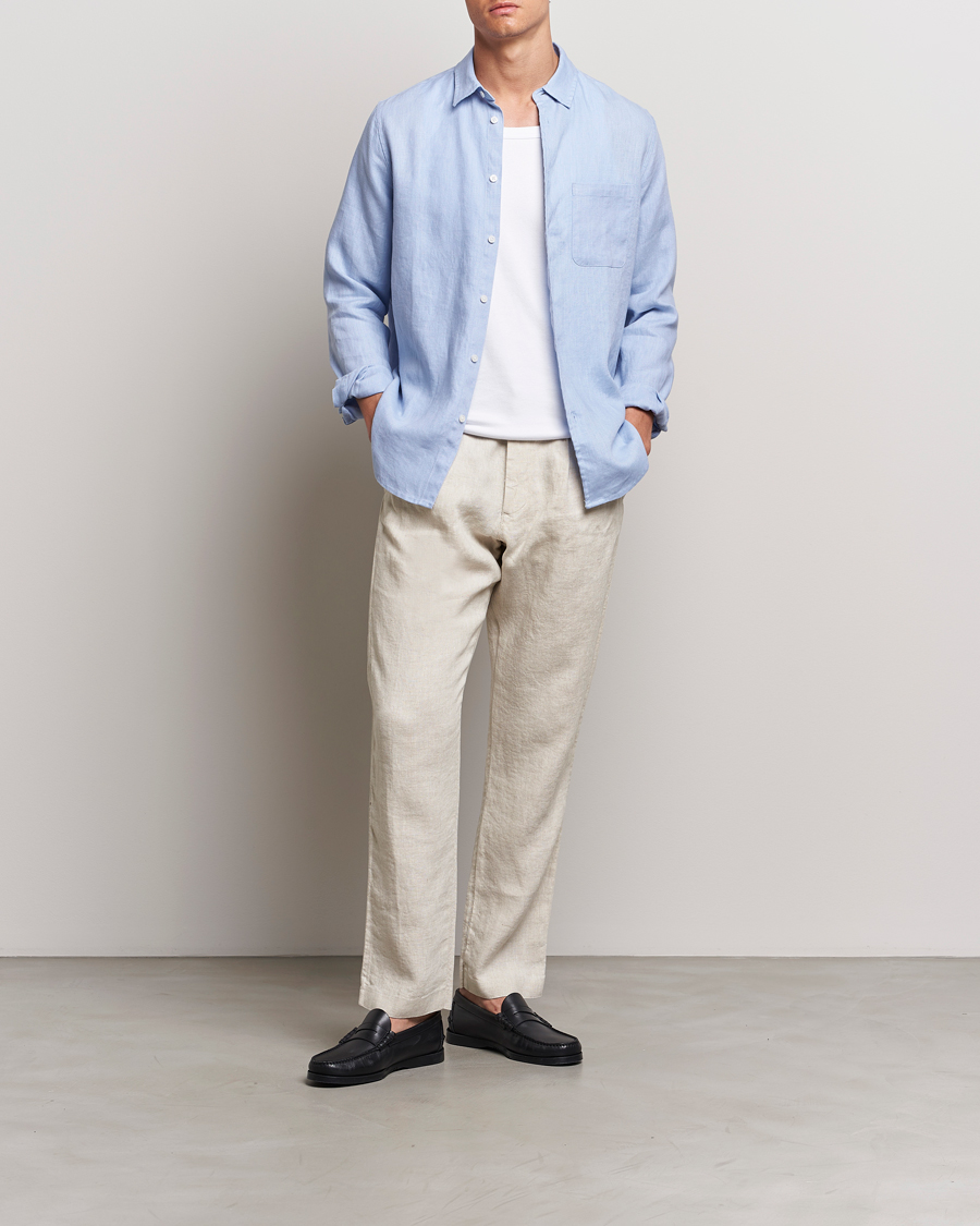 Homme | Chemises | Samsøe Samsøe | Liam Linen Shirt Brunnera Blue