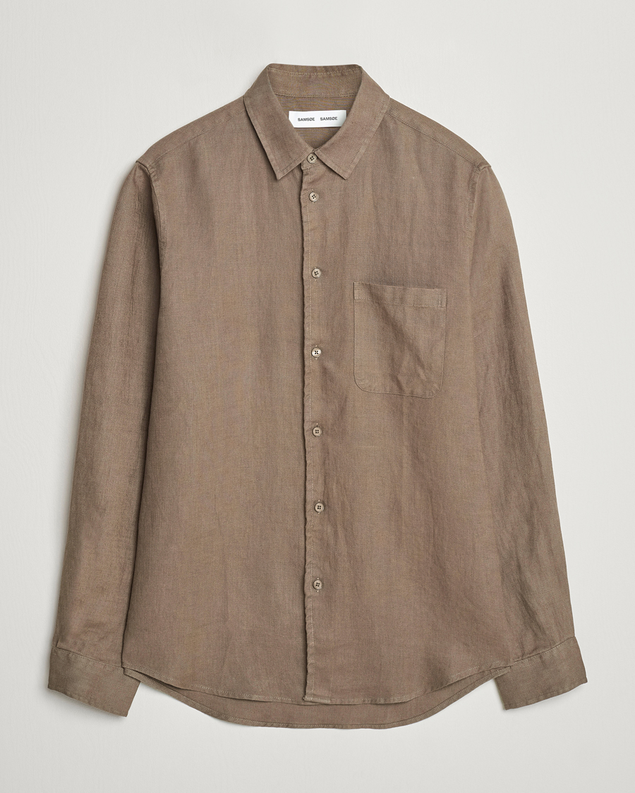 Homme | Chemises | Samsøe Samsøe | Liam Linen Shirt Bungee Cord
