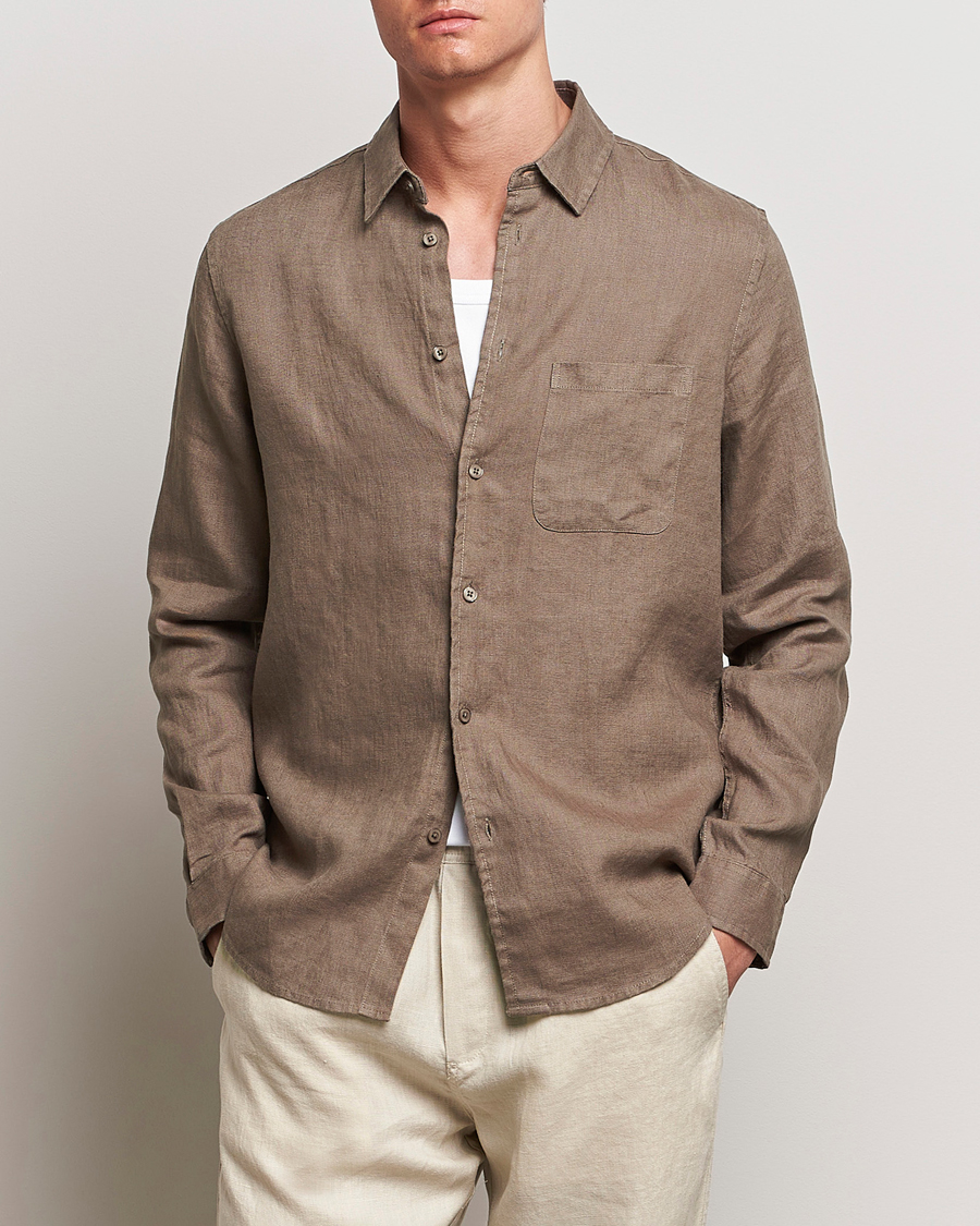 Homme | Chemises | Samsøe Samsøe | Liam Linen Shirt Bungee Cord