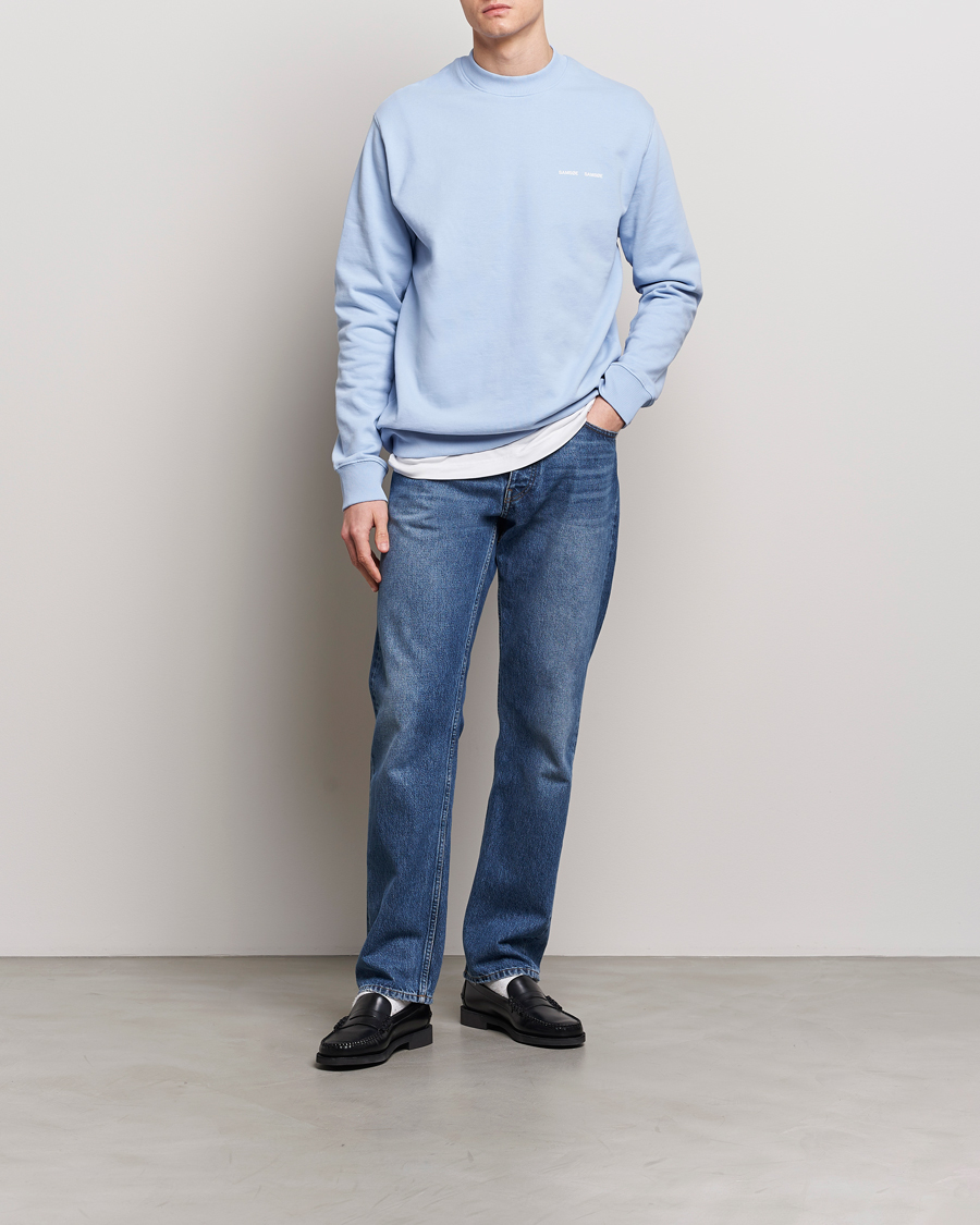 Homme | Pulls Et Tricots | Samsøe Samsøe | Norsbro Crew Neck Sweatshirt Brunnera Blue