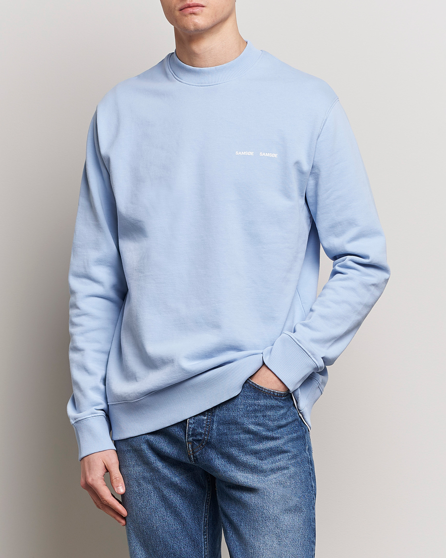 Homme | Pulls Et Tricots | Samsøe Samsøe | Norsbro Crew Neck Sweatshirt Brunnera Blue