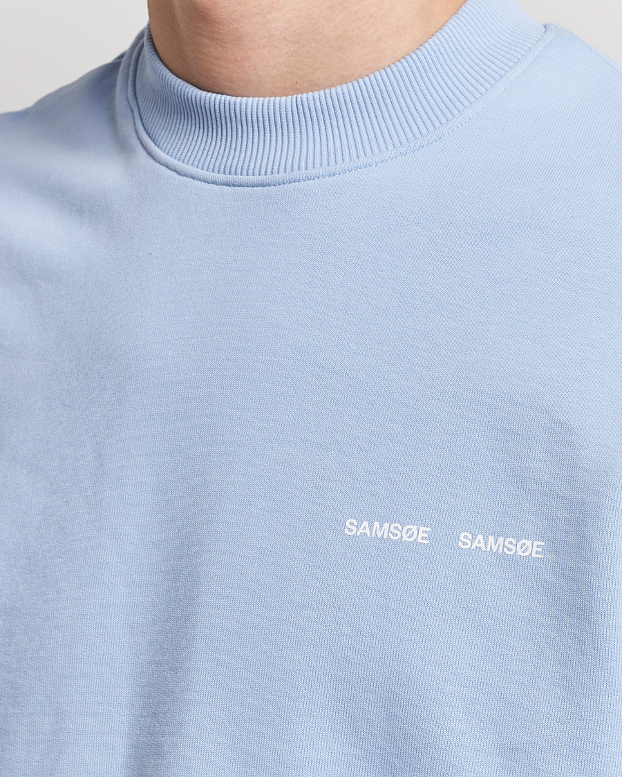 Homme | Pulls Et Tricots | Samsøe Samsøe | Norsbro Crew Neck Sweatshirt Brunnera Blue