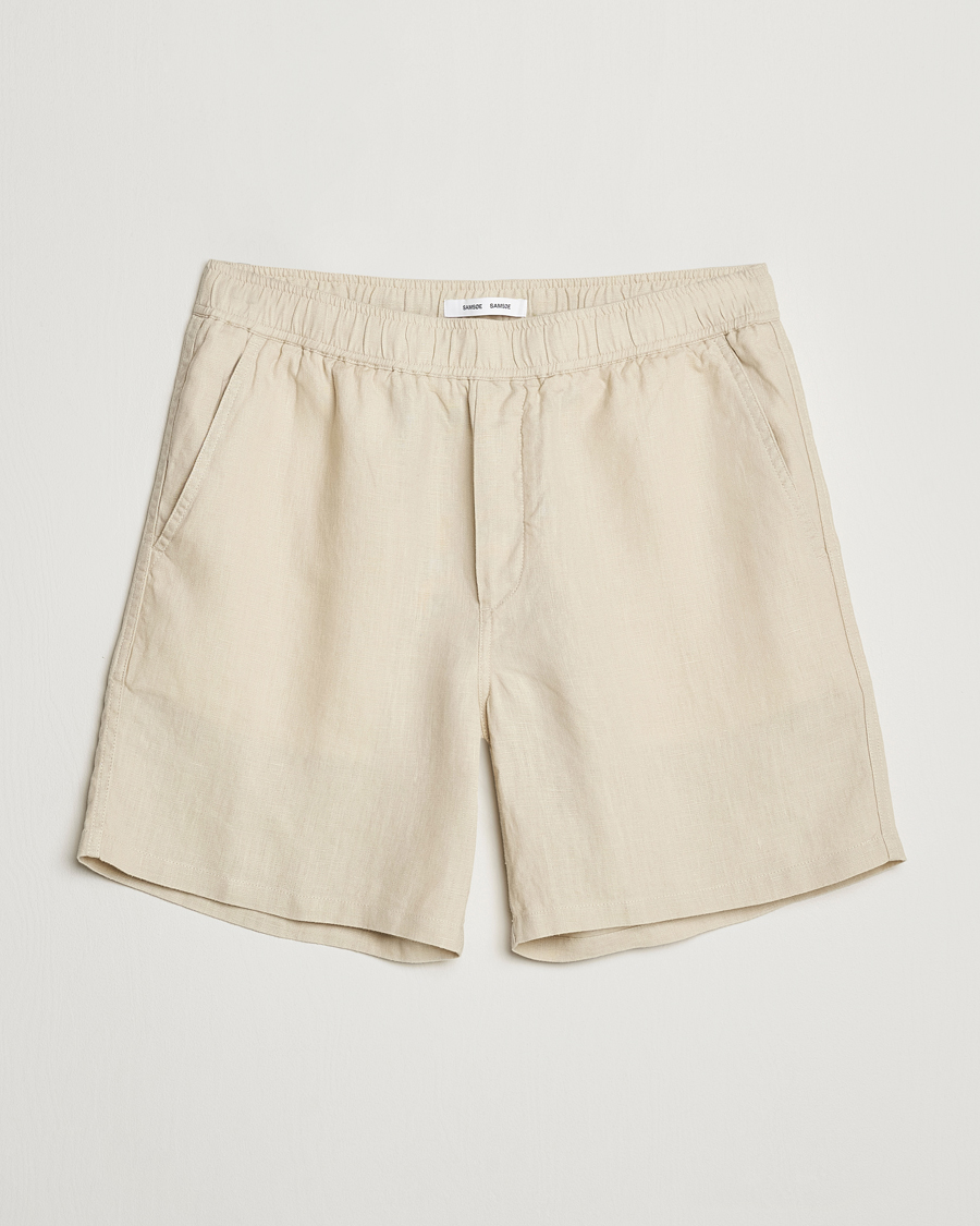 Homme | Shorts | Samsøe Samsøe | Sajabari Linen Drawstring Shorts Castle Wall