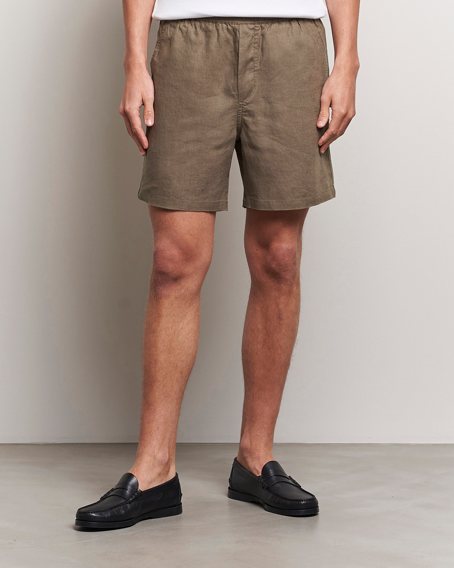 Homme | Shorts | Samsøe Samsøe | Sajabari Linen Drawstring Shorts Bungee Cord