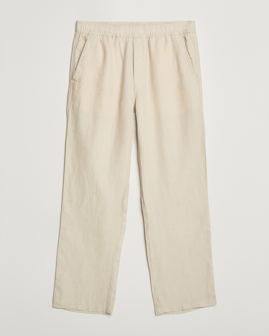 Homme | Pantalons | Samsøe Samsøe | Sajabari Linen Drawstring Trousers Castle Wall