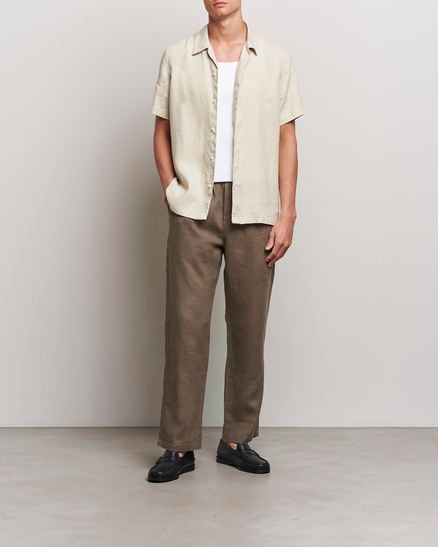 Homme | Pantalons | Samsøe Samsøe | Sajabari Linen Drawstring Trousers Bungee Cord
