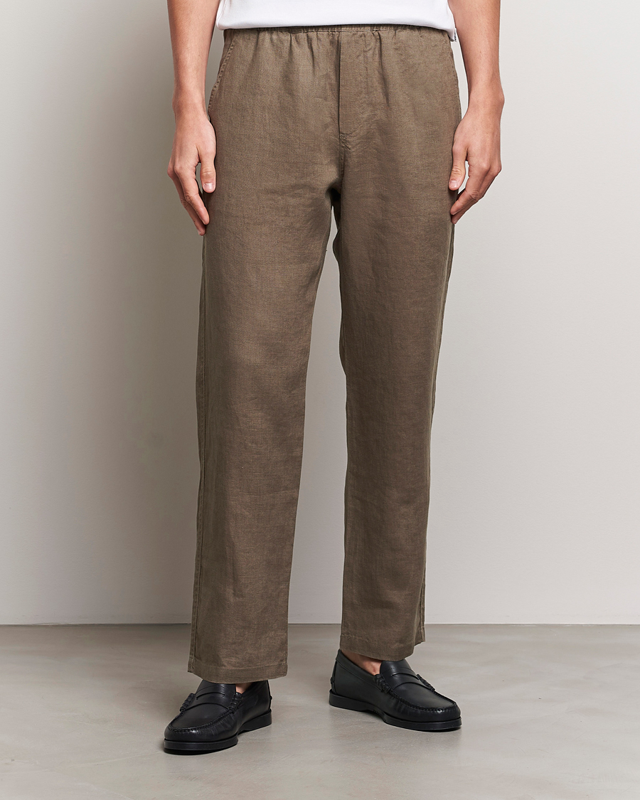 Homme | Pantalons | Samsøe Samsøe | Sajabari Linen Drawstring Trousers Bungee Cord
