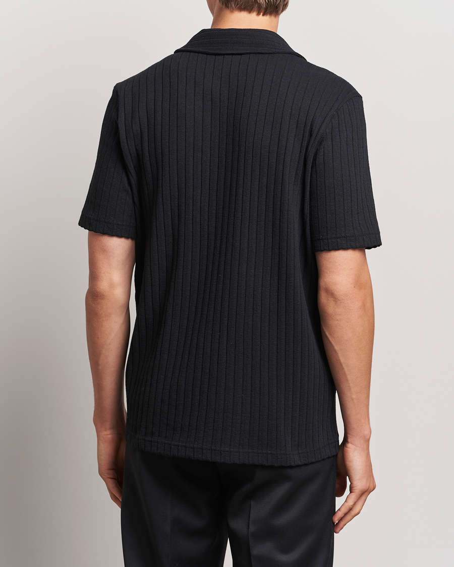 Homme | Chemises | Samsøe Samsøe | Sakvistbro Structured Short Sleeve Shirt Black