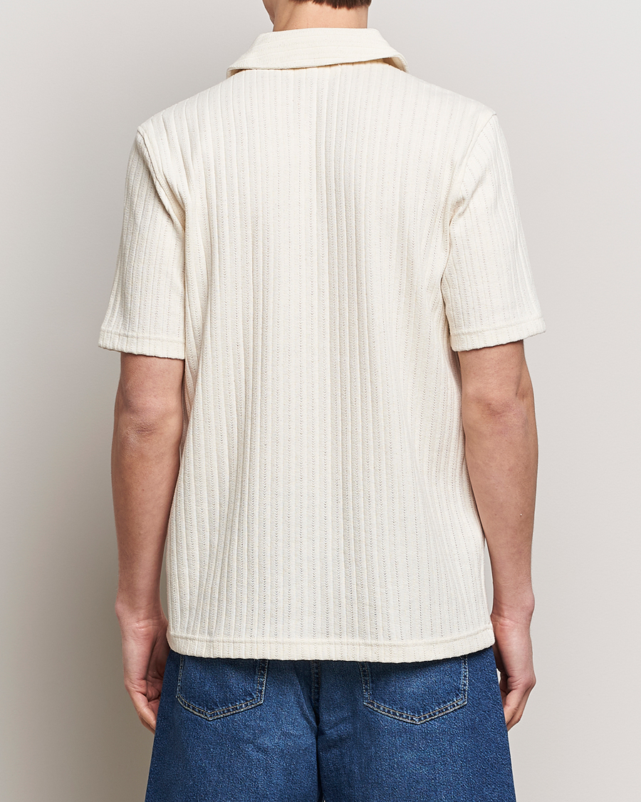 Homme | Chemises | Samsøe Samsøe | Sakvistbro Structured Short Sleeve Shirt Clear Cream