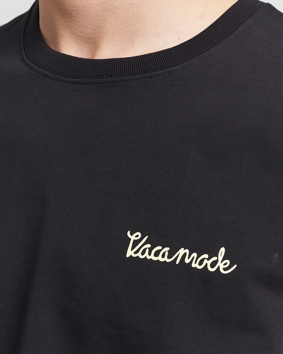 Homme | T-shirts | Samsøe Samsøe | Savaca Printed Crew Neck T-Shirt Black